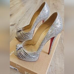 Christian Louboutin Jenny pump multicolor glitter 150mm heel